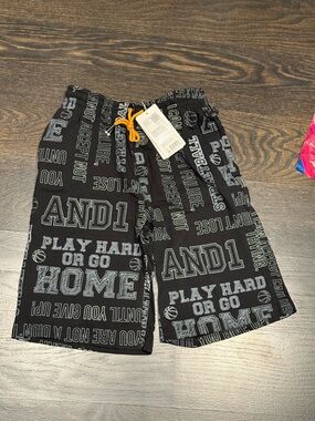 Play today  Boys' Black Graphic Basketball Pajama Shorts